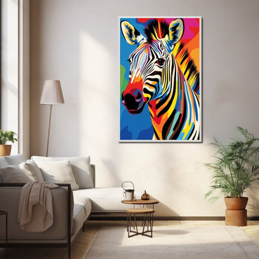 Tableau Zèbre Coloré
